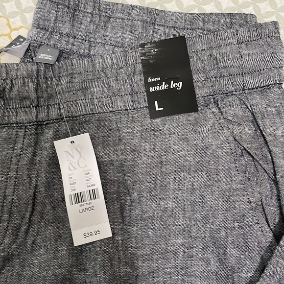 New York & Co. Linen Wide Leg Pants - Picture 7 of 7